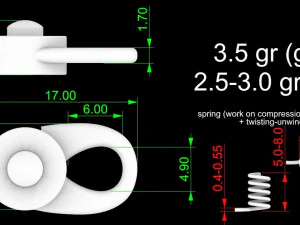 Lock on a chain -bracelet vvv2 3D Print Model