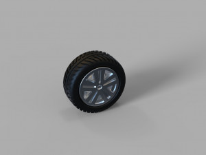Wheel with tire 3D प्रिंट मॉडल