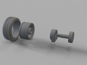Wheel with tire 3D Print Model