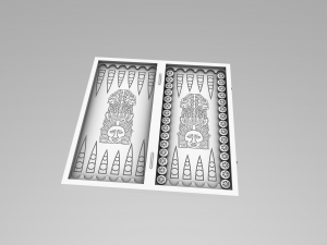 Backgammon indian 3Dプリントモデル