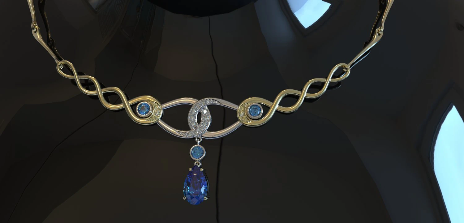 Rings with stones vvv 3D Print Model .c4d .max .obj .3ds .fbx .stl .blend