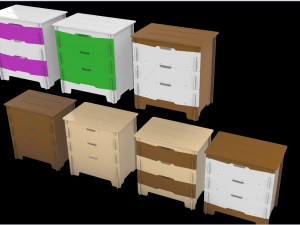 Chest of drawers for laser cutting Modelo 3D