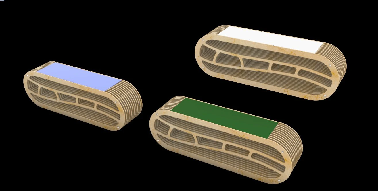 Bench laser cutting 3D Model .c4d .max .obj .3ds .fbx .stl .blend 