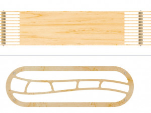 Bench laser cutting Modelo 3D