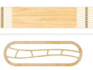 Bench laser cutting 3D Model