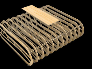 Bench laser cutting Modelo 3D