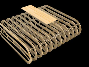 Bench laser cutting 3D Model