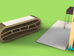 Bench laser cutting 3D Model