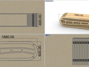 Bench laser cutting Modelo 3D