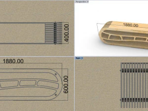 Bench laser cutting 3D Model