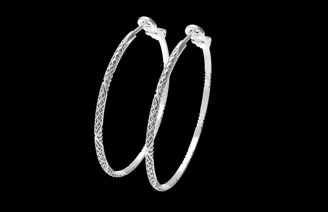 Earrings geometry vvv 3D Baskı Modeli .c4d .max .obj .3ds .fbx .stl .blend 
