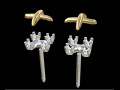 Replica cross earrings 3D Print Models