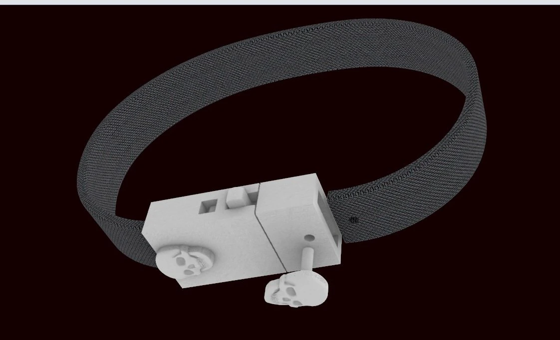 Lock for vvv 2 bracelet 3D Print Model .c4d .max .obj .3ds .fbx .stl .blend