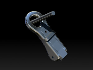 Lock for earrings 2 Modèles 3D en vedette