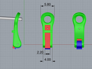 Lock for earrings 2 Modèles 3D en vedette