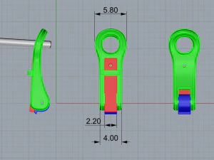 Lock for earrings 2 3D Print Model