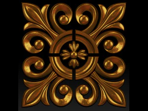 Rosette pattern 1 3D Print Model