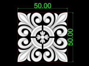 Rosette pattern 1 3D Print Model