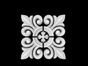 Rosette pattern 1 3D Print Model