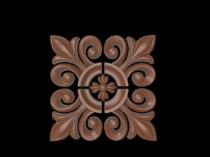 Rosette pattern 1 3D Print Model
