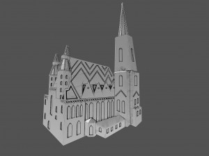 Cathedral of Santo stefano vienna 3D Принт Модель