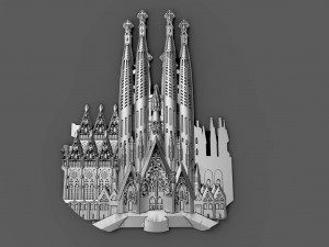 Sagrada familia temple 3D Print Model