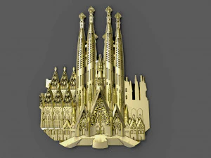Sagrada familia temple 3D Print Model