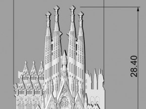 Sagrada familia temple Model Cetak 3D