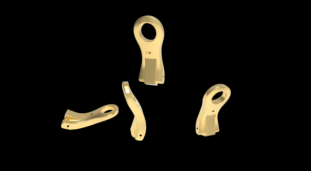 LOCK FOR EARRINGS 3 3D Принт Модель .c4d .max .obj .3ds .fbx .stl .blend 