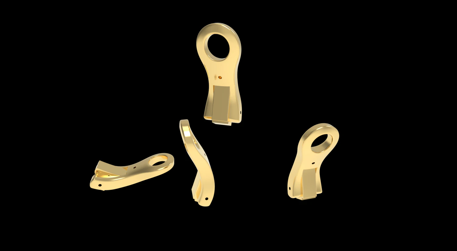 LOCK FOR EARRINGS 3 3D Print Model .c4d .max .obj .3ds .fbx .stl .blend 