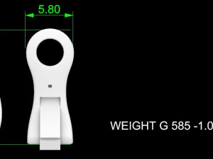 LOCK FOR EARRINGS 3 3D Print Model