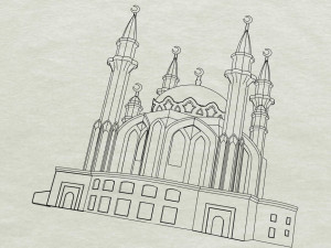 Mosque 3Dプリントモデル