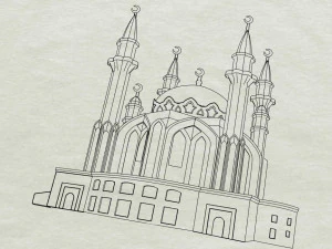 Mosque 3D Print Model