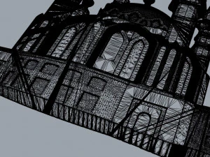 Mosque 3D Print Model