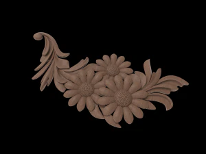 Flower ornament vvv 3D Print Model