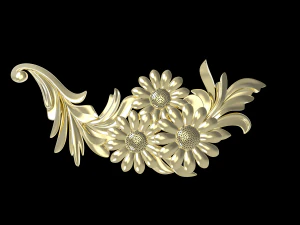 Flower ornament vvv 3D Print Model