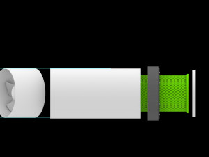 CARBON FILTER FOR VENTILATION VVV 3Dプリントモデル