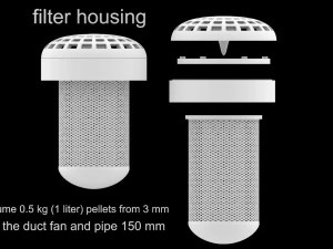 CARBON FILTER FOR VENTILATION VVV 3D Print Model