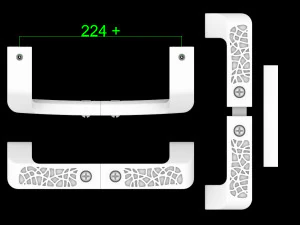 Refrigerator handle 3D Print Model
