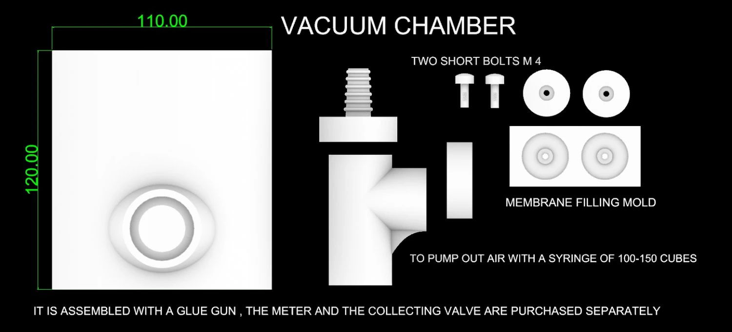 VACUUM CHAMBER 3D Print Model .c4d .max .obj .3ds .fbx .stl .blend 