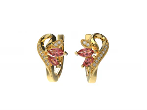 КРАСИВІ СЕРЕЖКИ 1 3D Принт Модель