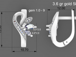 BEAUTIFUL EARRINGS 1 3D Druckmodell