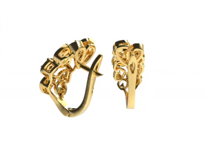 BEAUTIFUL EARRINGS 2 3D Print Model