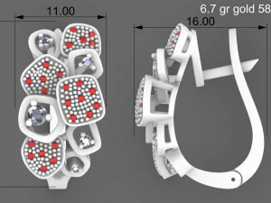 BEAUTIFUL EARRINGS 2 3D Print Model