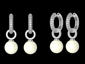 PEARL EARRINGS 3Dプリントモデル