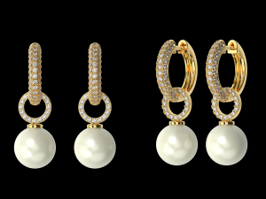 PEARL EARRINGS Modello di stampa 3D