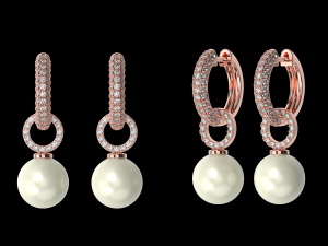 PEARL EARRINGS Modello di stampa 3D
