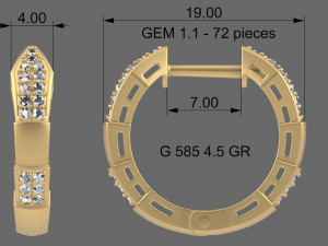 EARRINGS 3 3D 打印模型