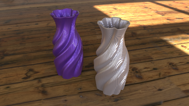 Vase tree 3Dプリントモデル .c4d .max .obj .3ds .fbx .stl .blend 