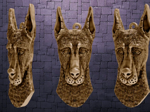 DOBERMAN KOLYE 3D Baskı Modeli